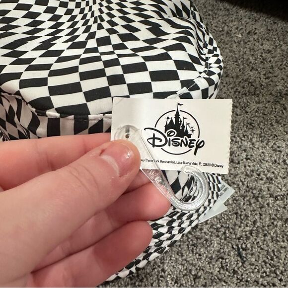 Disney Alice in Wonderland Black and White Checkered Bucket Hat - 59 cm - Picture 3 of 6